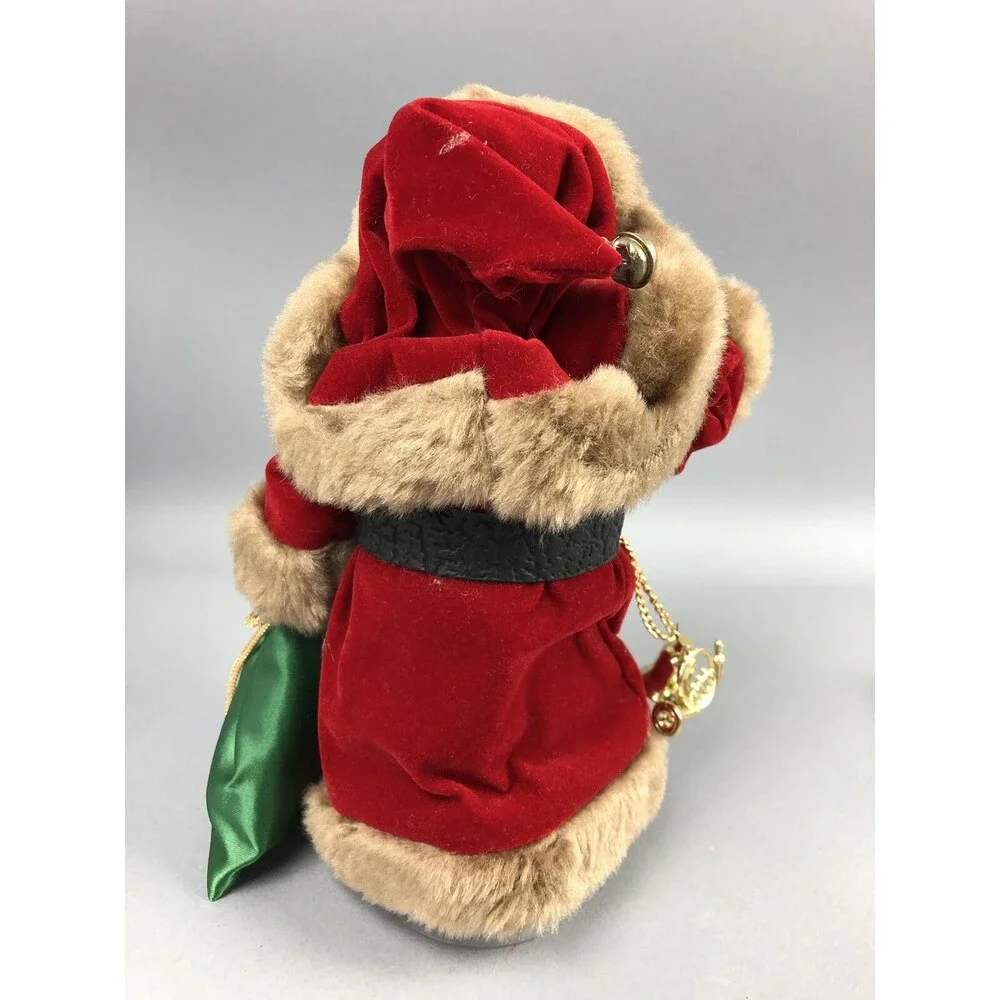 Santa Claus Figure Christmas Tree Topper Bottle Brush 8” Holiday Decor Gift